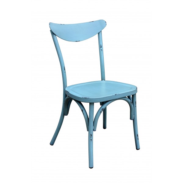 Yasmin Stacking Outdoor Industrial Hospitality Side Chair